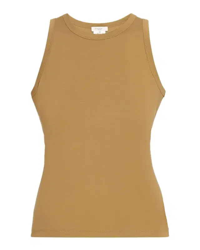 Swiss Cotton Rib Racerback Tank