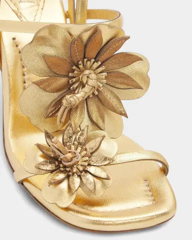 Zimmermann 85mm Belara Metallic Leather Sandals | Thumbnail 3 Zimmermann 85mm Belara Metallic Leather Sandals | Thumbnail 3