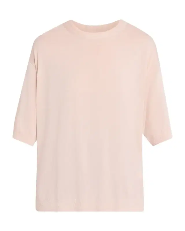 Drop-Shoulder Merino Wool Knit Sweater