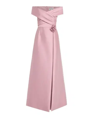 Rickie Freeman for Teri Jon Off-Shoulder Crossover Mikado Gown | Thumbnail 1 Rickie Freeman for Teri Jon Off-Shoulder Crossover Mikado Gown | Thumbnail 1
