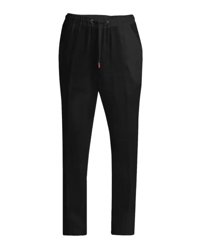 Kiton Men 's Linen Comfort-Fit Drawstring Pants