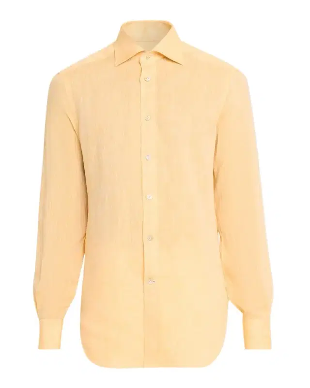 Kiton Men 's Linen Button-Down Shirt