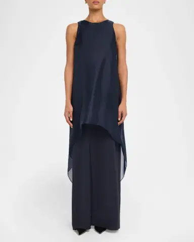 Lafayette 148 New York Sleeveless Layered Organza Silk Gown | Thumbnail 2 Lafayette 148 New York Sleeveless Layered Organza Silk Gown | Thumbnail 2