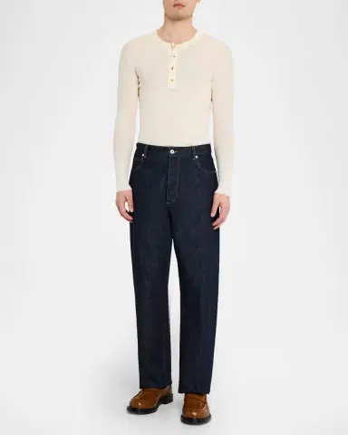 Bottega Veneta Men's James Intrecciato Leather Loafers | Thumbnail 3 Bottega Veneta Men's James Intrecciato Leather Loafers | Thumbnail 3
