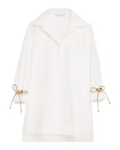 Max Mara Raglan-Sleeve Cotton Poplin Blouse | Thumbnail 1