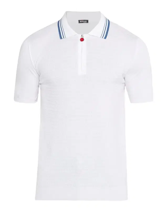 Men 's Half-Zip Cotton Textured Polo Sweater