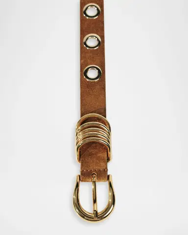 Déhanche 10 Rivet Suede Belt | Thumbnail 3