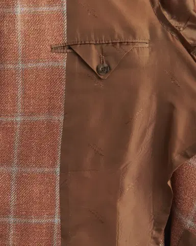 Kiton Men's Windowpane Check Cashmere-Blend Blazer | Thumbnail 6