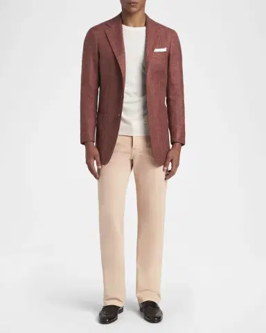Kiton Men's Cashmere, Wool and Silk Single-Breasted Blazer | Thumbnail 2