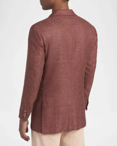 Kiton Men's Cashmere, Wool and Silk Single-Breasted Blazer | Thumbnail 3