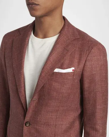 Kiton Men's Cashmere, Wool and Silk Single-Breasted Blazer | Thumbnail 5
