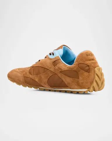 Bottega Veneta Men's Orbit Flash Suede & Nylon Low-Top Sneakers | Thumbnail 4 Bottega Veneta Men's Orbit Flash Suede & Nylon Low-Top Sneakers | Thumbnail 4