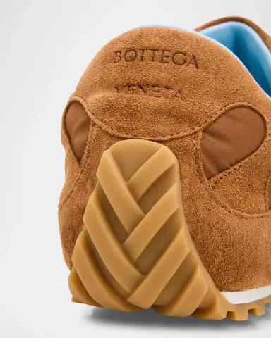Bottega Veneta Men's Orbit Flash Suede & Nylon Low-Top Sneakers | Thumbnail 5 Bottega Veneta Men's Orbit Flash Suede & Nylon Low-Top Sneakers | Thumbnail 5