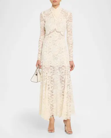 Rabanne Layered Lace Maxi Dress | Thumbnail 2 Rabanne Layered Lace Maxi Dress | Thumbnail 2