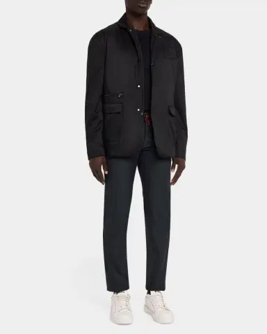 Kiton Men's Wool Full-Zip Shirt Jacket | Thumbnail 2 Kiton Men's Wool Full-Zip Shirt Jacket | Thumbnail 2