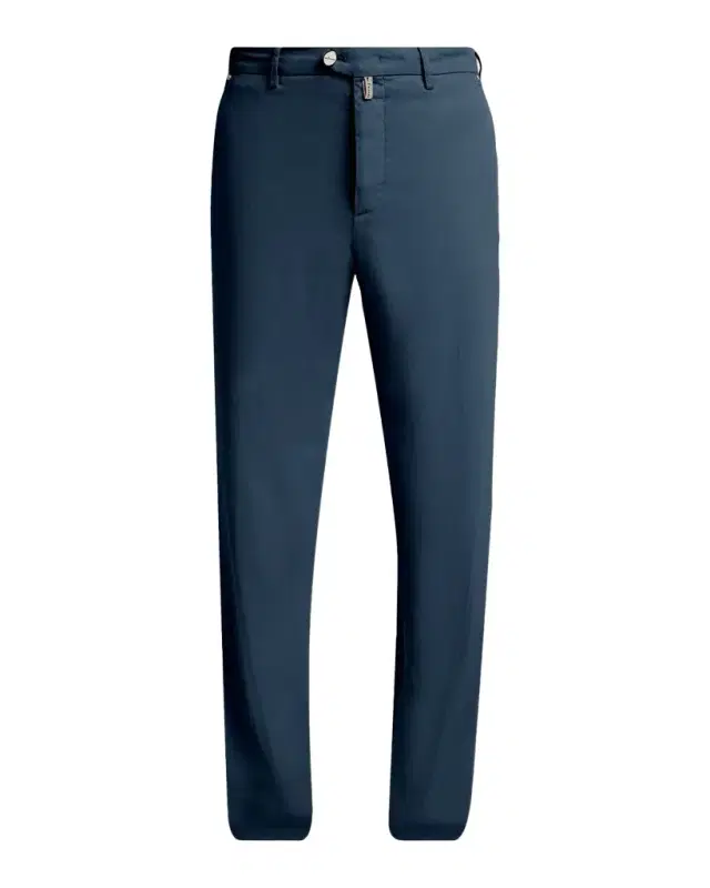 Kiton Men 's Lyocell Stretch Straight Leg Flat-Front Pants