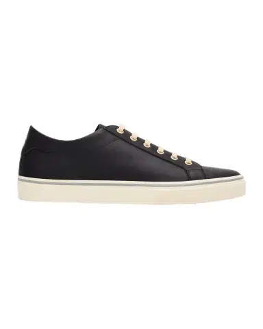 Brunello Cucinelli Men's Leather Foiled Logo Low-Top Sneakers | Thumbnail 1