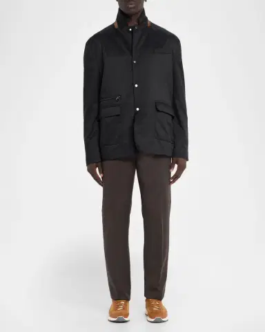 Kiton Men's Performance Stand-Collar Jacket | Thumbnail 2