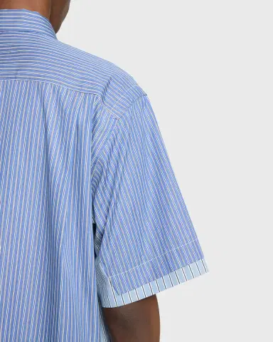 Sacai Men's Colorblock Striped Poplin Short-Sleeve Sport Shirt | Thumbnail 5