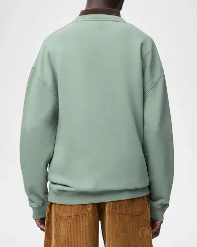 Loewe Men's Print-Embroidered Anagram Sweatshirt | Thumbnail 3 Loewe Men's Print-Embroidered Anagram Sweatshirt | Thumbnail 3