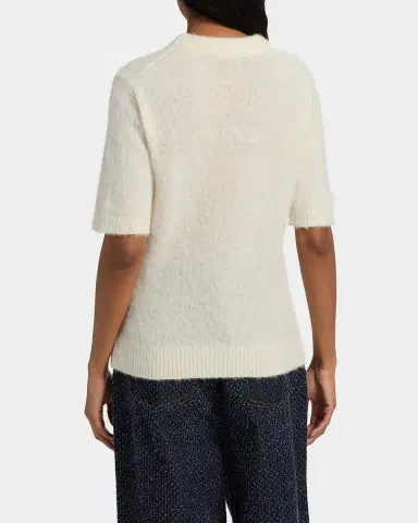 Ganni Brushed Alpaca Graphic Wool Sweater | Thumbnail 3 Ganni Brushed Alpaca Graphic Wool Sweater | Thumbnail 3