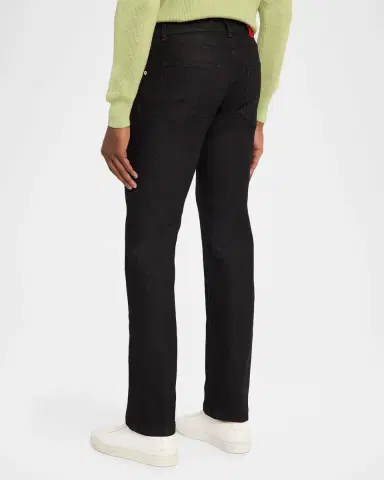 Sartorio Men's Black Denim Classic-Fit Pants | Thumbnail 3