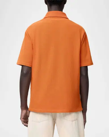 Loewe Men's Tonal Anagram Pique Polo Shirt | Thumbnail 3 Loewe Men's Tonal Anagram Pique Polo Shirt | Thumbnail 3