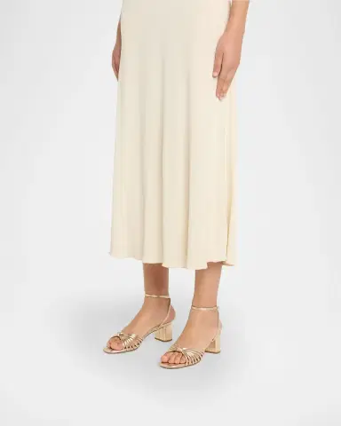 Loeffler Randall Olivia Leather Knot Block Heel Sandals | Thumbnail 2