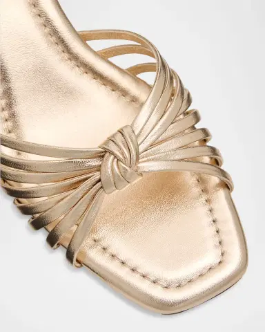 Loeffler Randall Olivia Leather Knot Block Heel Sandals | Thumbnail 5