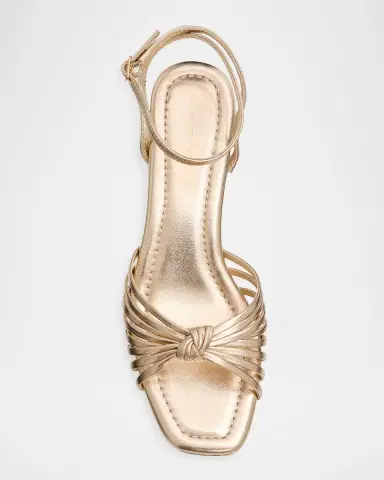 Loeffler Randall Olivia Leather Knot Block Heel Sandals | Thumbnail 6