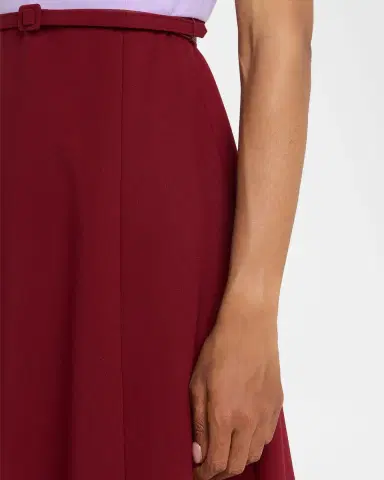Carolina Herrera Colorblock Sleeveless Belted Midi Dress | Thumbnail 5