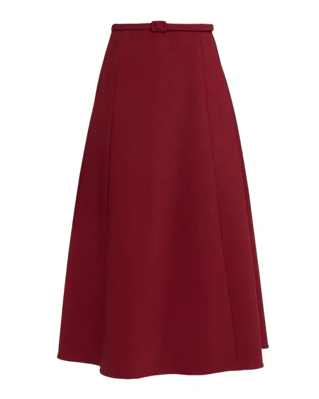 Colorblock Sleeveless Belted Midi Dress