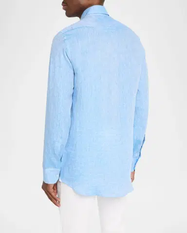 Sartorio Men's Texas Linen Button-Front Shirt | Thumbnail 3 Sartorio Men's Texas Linen Button-Front Shirt | Thumbnail 3