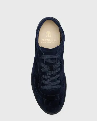 Brunello Cucinelli Men's Unlined Suede Low-Top Sneakers | Thumbnail 4 Brunello Cucinelli Men's Unlined Suede Low-Top Sneakers | Thumbnail 4