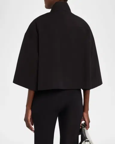 Lafayette 148 New York Boxy Cropped Cotton Jacket | Thumbnail 3 Lafayette 148 New York Boxy Cropped Cotton Jacket | Thumbnail 3