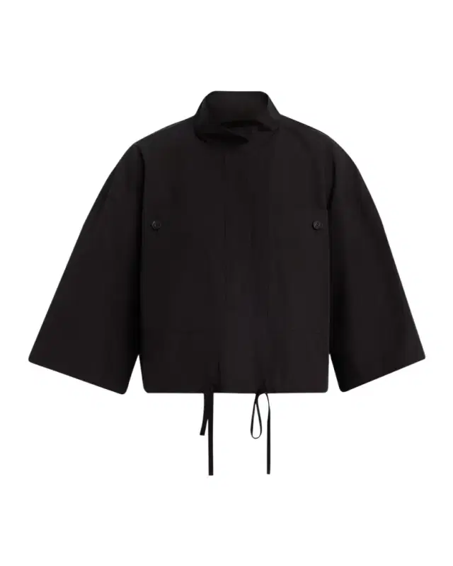 Lafayette 148 New York Boxy Cropped Cotton Jacket