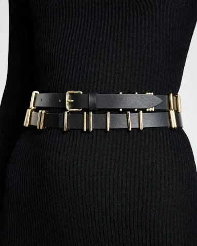 Déhanche Richa 24K Gold & Leather Belt | Thumbnail 2 Déhanche Richa 24K Gold & Leather Belt | Thumbnail 2