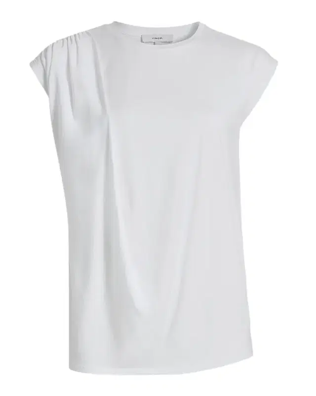Relaxed Short-Sleeve Draped Tee