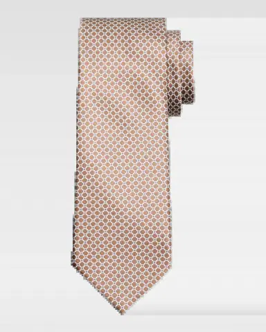Stefano Ricci Men 's Geometric-Link Silk Tie | Thumbnail 2