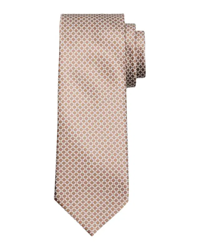 Men 's Geometric-Link Silk Tie