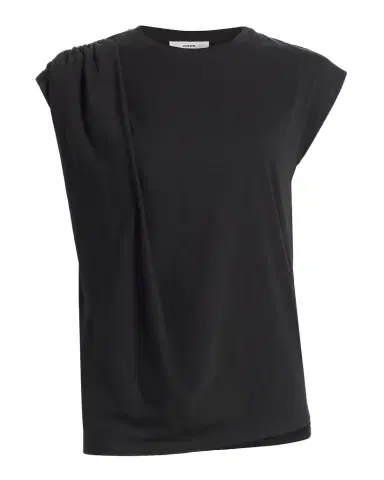 Vince Relaxed Short-Sleeve Draped Tee | Thumbnail 1