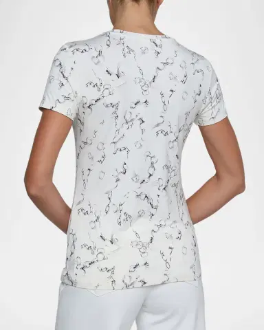 L'Agence Ressi Short-Sleeve Chain Tee | Thumbnail 3 L'Agence Ressi Short-Sleeve Chain Tee | Thumbnail 3