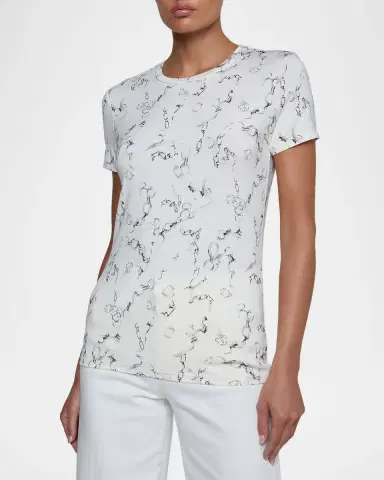 L'Agence Ressi Short-Sleeve Chain Tee | Thumbnail 4 L'Agence Ressi Short-Sleeve Chain Tee | Thumbnail 4