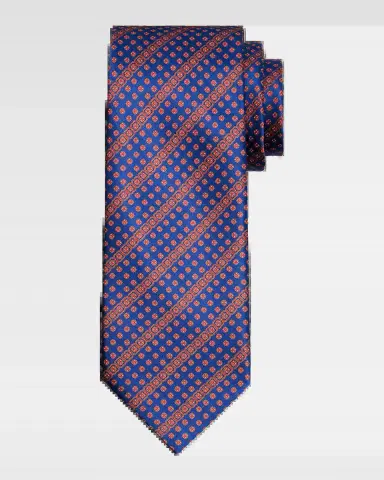 Stefano Ricci Men 's Geometric Stripe Silk Tie | Thumbnail 2