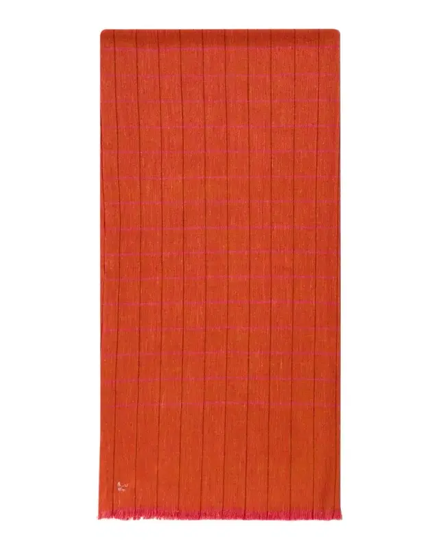 Men 's Hairline Windowpane Check Cashmere Scarf