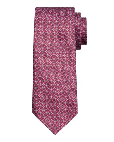 Stefano Ricci Men's Tonal Mosaic Link Silk Tie | Thumbnail 1
