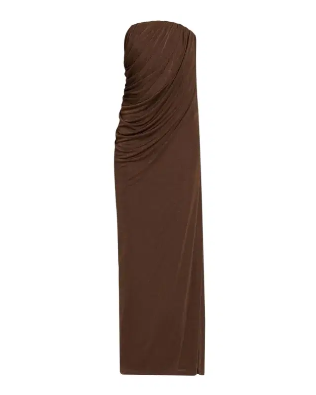 Anna Quan Zella Draped Strapless Dress