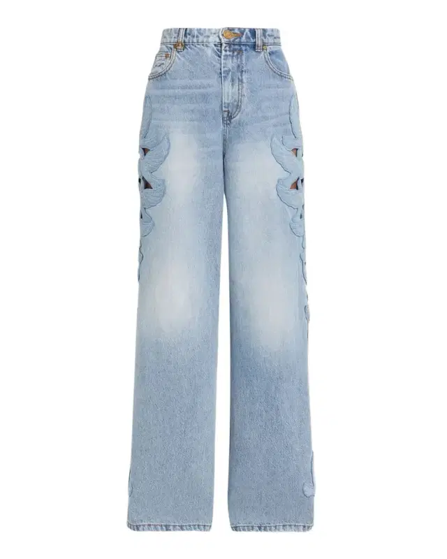 Zimmermann Alchemy Appliqué Relaxed Flare Jeans