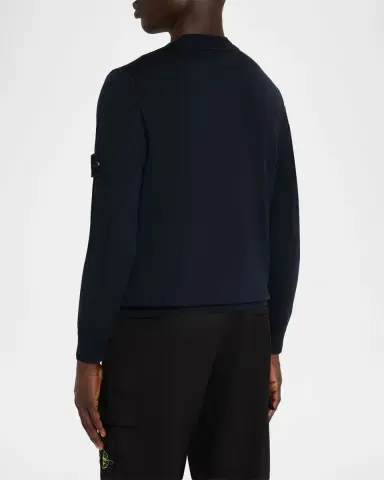 Stone Island Men's Ghost Wool Crewneck Sweater | Thumbnail 3 Stone Island Men's Ghost Wool Crewneck Sweater | Thumbnail 3