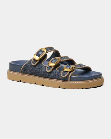 Marc Jacobs The Denim Suede Kiki Slides | Thumbnail 6